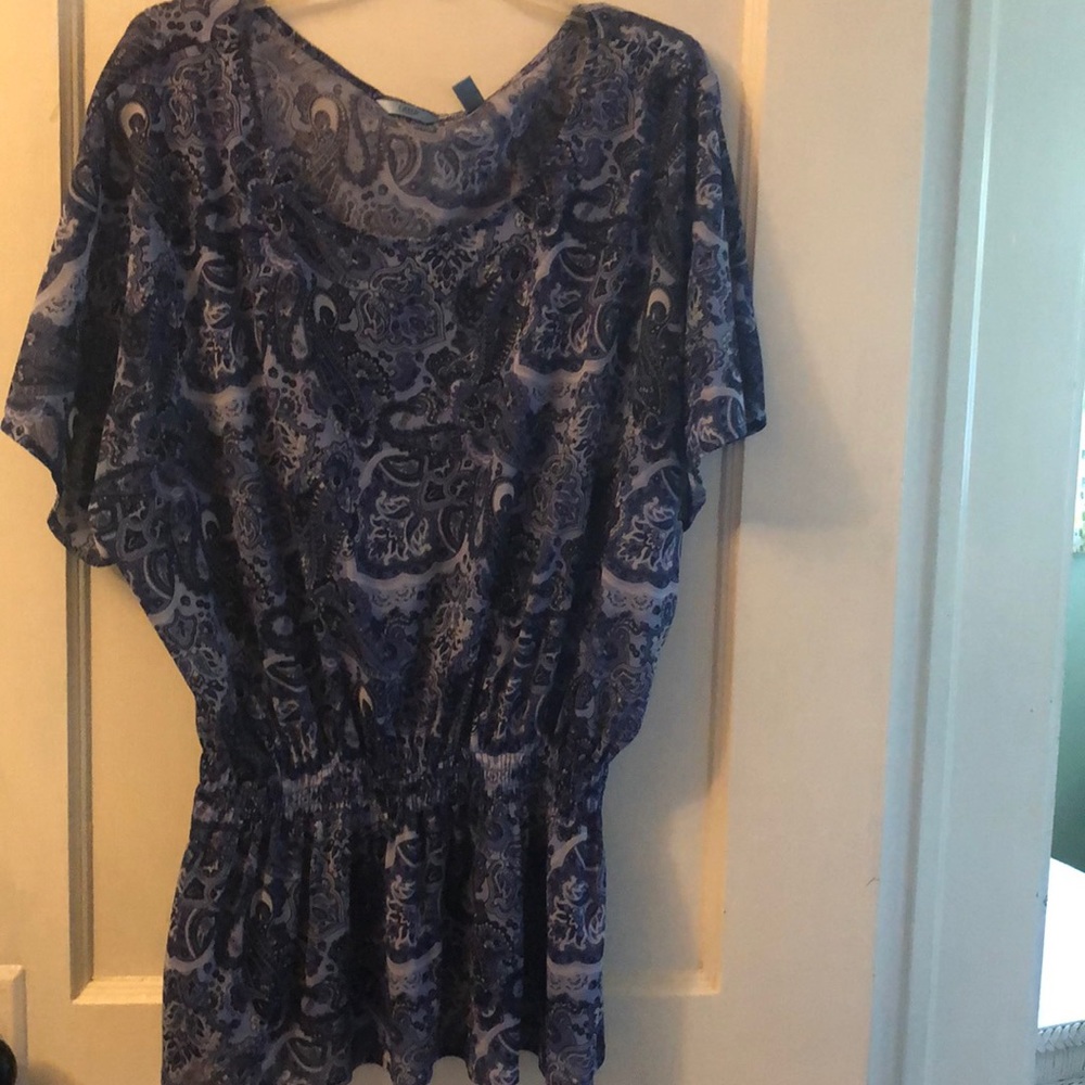 Purple paisley top